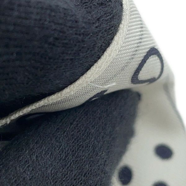 エルメス スカーフ カレ70 バンダナ フリル ブリッド・ドゥ・ガラ・ドット シルク HERMES 白 黒