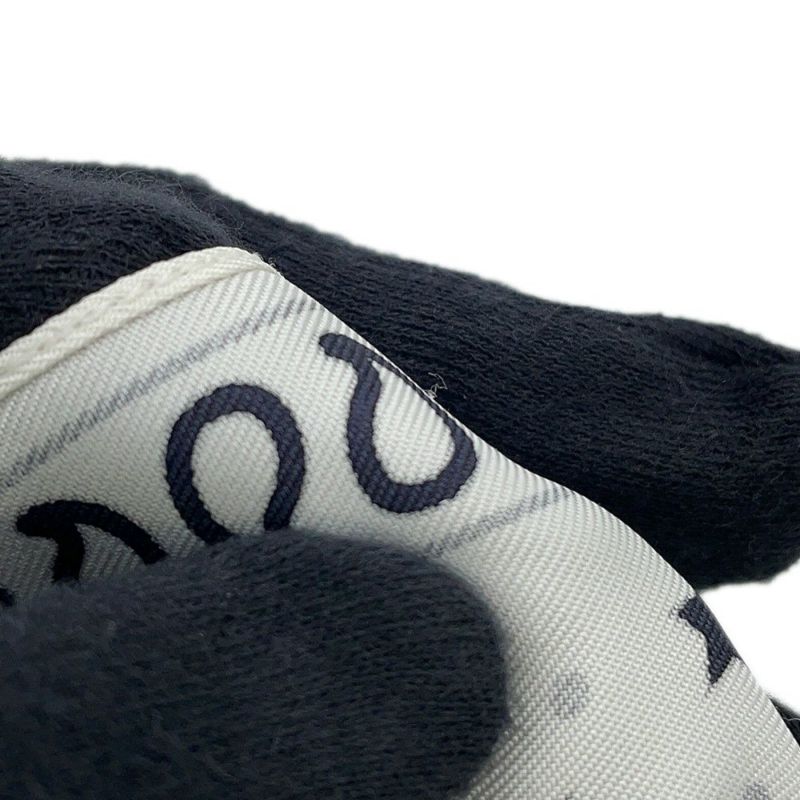 エルメス スカーフ カレ70 バンダナ フリル ブリッド・ドゥ・ガラ・ドット シルク HERMES 白 黒