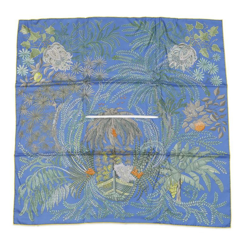 エルメス スカーフ カレ ドサール Wフェイス 画家たちの庭  Le Jardin de Peintres シルク HERMES ポンチョ