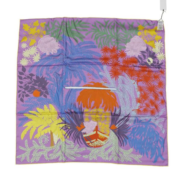 エルメス スカーフ カレ ドサール Wフェイス 画家たちの庭  Le Jardin de Peintres シルク HERMES ポンチョ