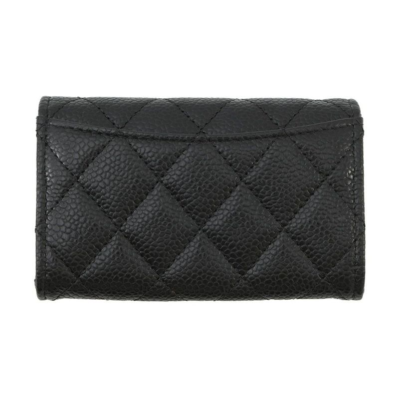 シャネル カードケース マトラッセ クラシックカードケース ココマーク キャビアスキン AP0214 CHANEL 名刺入れ 黒
