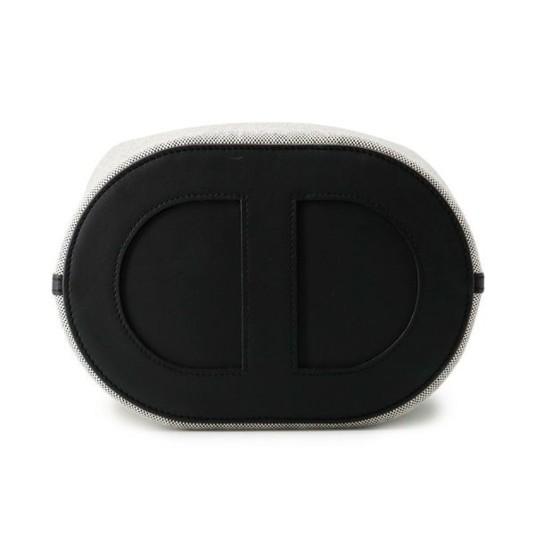 エルメス トートバッグ インザループ 23 エクリュ/ブラック/シルバー金具 トワルアッシュ/スイフト K刻印 黒