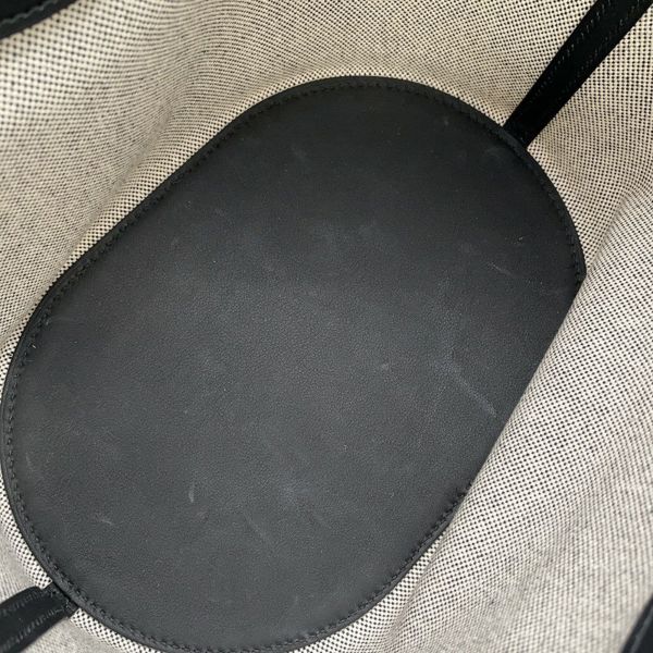 エルメス トートバッグ インザループ 23 エクリュ/ブラック/シルバー金具 トワルアッシュ/スイフト K刻印 黒