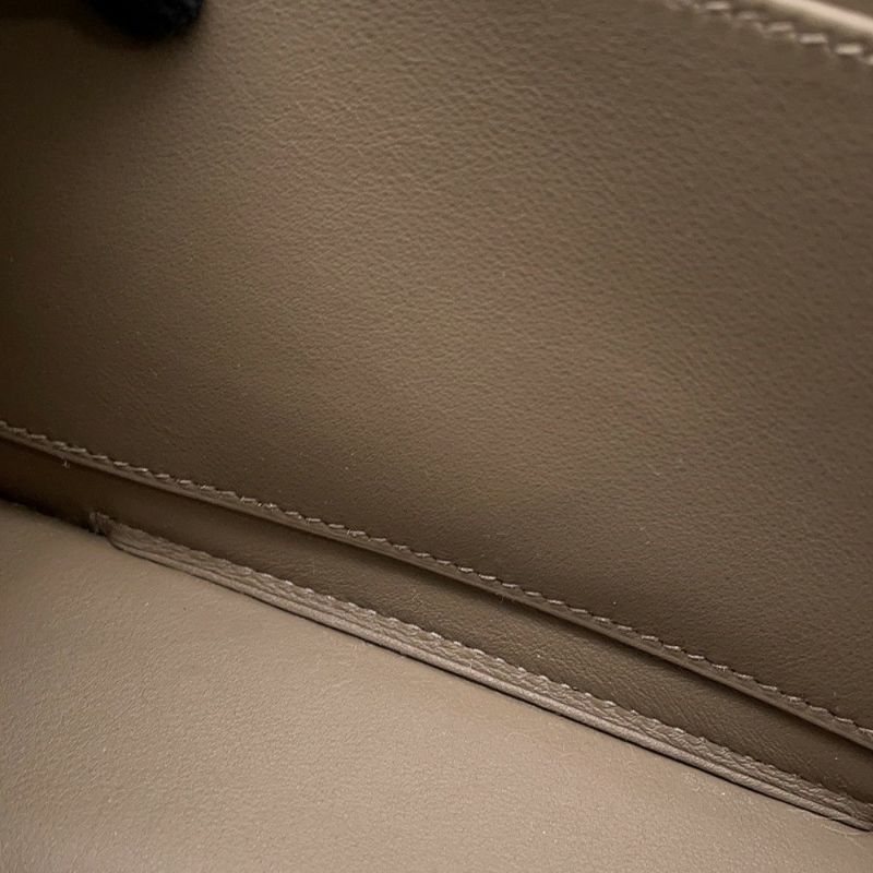 エルメス ショルダーバッグ ゲタ エトゥープ/ゴールド金具 シェブルミゾル B刻印 HERMES バッグ