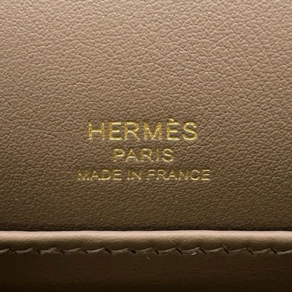 エルメス ショルダーバッグ ゲタ エトゥープ/ゴールド金具 シェブルミゾル B刻印 HERMES バッグ