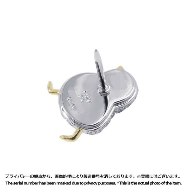 ギメル ブローチ ひよこ ピンブローチ ダイヤモンド 計1.043ct/ブルーサファイヤ 計0.021ct K18YGイエローゴールド/Pt950プラチナ gimel