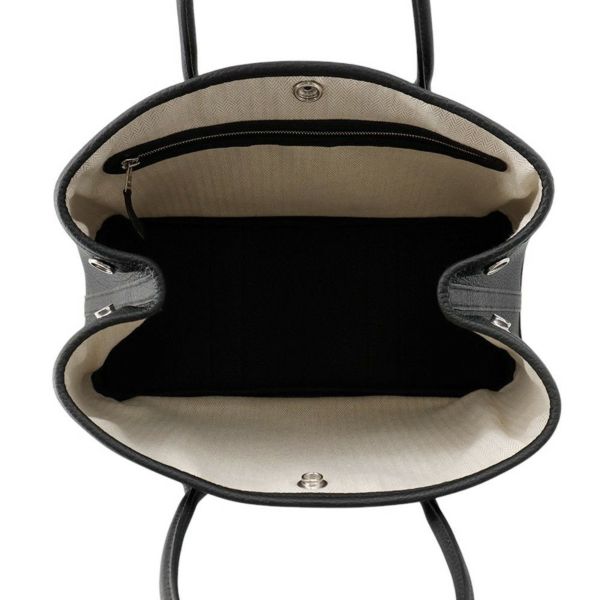 エルメス トートバッグ ガーデンパーティTPM ブラック/シルバー金具 ネゴンダ K刻印 黒