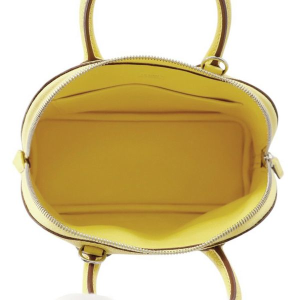 エルメス ボリード1923 ミニ ライム/シルバー金具 シェブルミゾル U刻印 HERMES 2wayショルダー