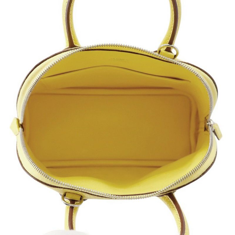 エルメス ボリード1923 ミニ ライム/シルバー金具 シェブルミゾル U刻印 HERMES 2wayショルダー