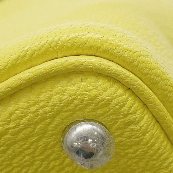 エルメス ボリード1923 ミニ ライム/シルバー金具 シェブルミゾル U刻印 HERMES 2wayショルダー