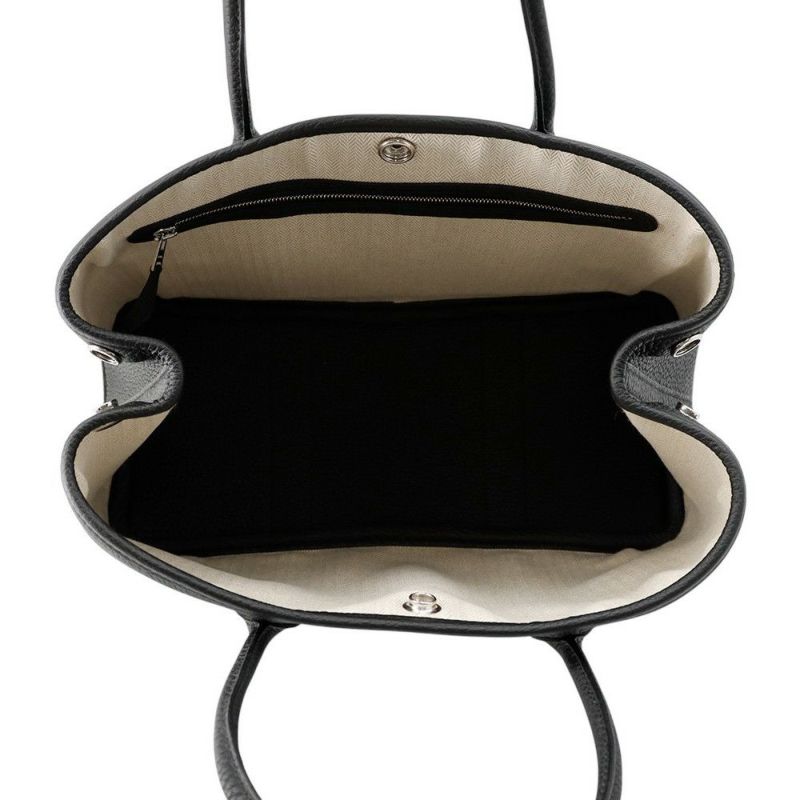 エルメス トートバッグ ガーデンパーティTPM ブラック/シルバー金具 ネゴンダ K刻印 黒