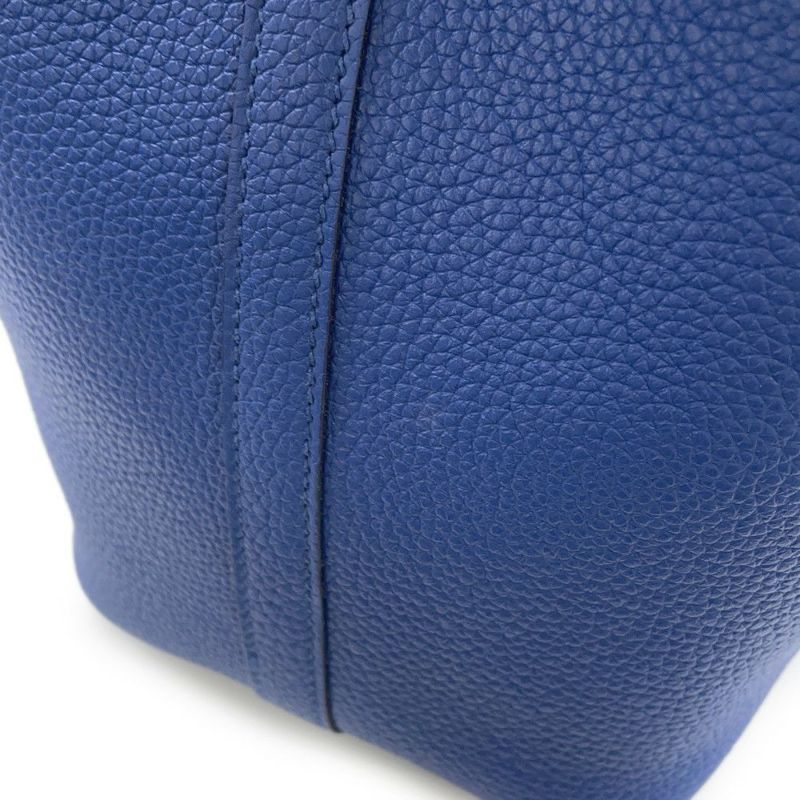 エルメス ハンドバッグ ピコタンロックPM ブルーフランス/シルバー金具 トリヨンモーリス Z刻印