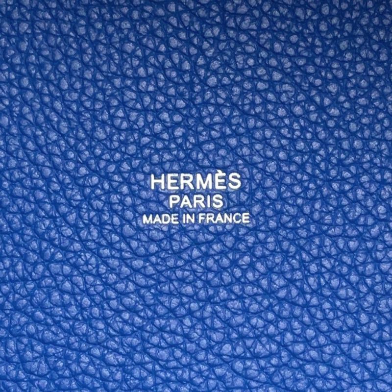 エルメス ハンドバッグ ピコタンロックPM ブルーフランス/シルバー金具 トリヨンモーリス Z刻印