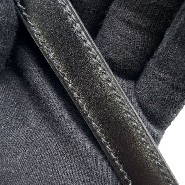 エルメス ハンドバッグ ケリー32 外縫い ブラック/ゴールド金具 ボックスカーフ □C刻印 2wayショルダー 黒