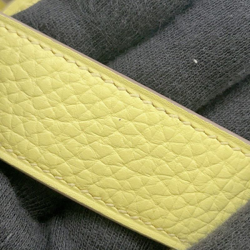 エルメス リンディ ミニ リモンチェッロ/シルバー金具 トリヨンクレマンス B刻印 2wayショルダー