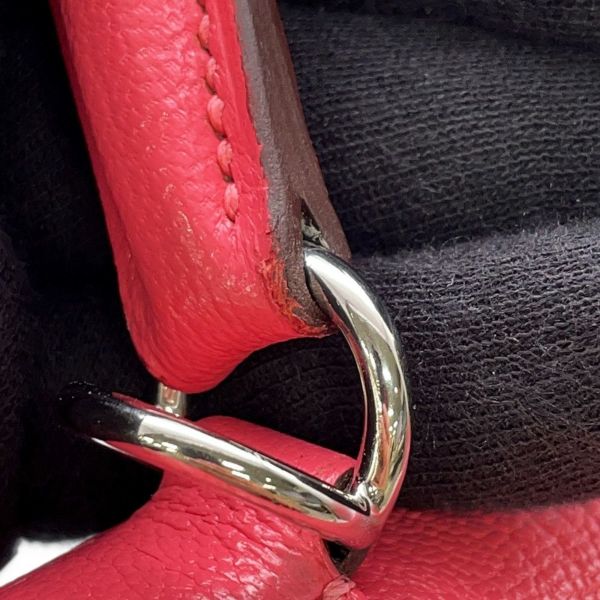 エルメス ハンドバッグ ケリー25 外縫い ローズリップスティック/シルバー金具 シェブルミゾル Y刻印 2wayショルダー