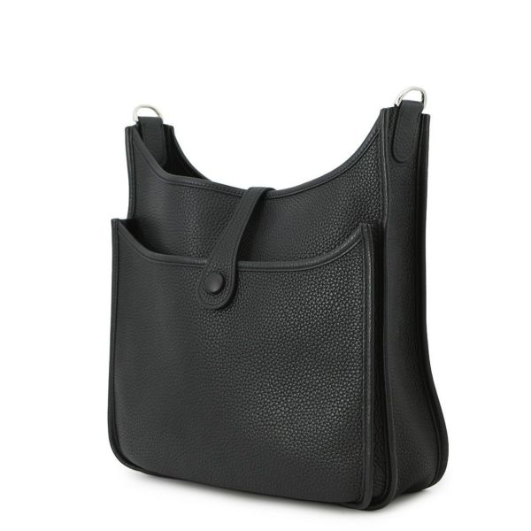 エルメス ショルダーバッグ エブリン3 PM ブラック/シルバー金具 トリヨンクレマンス C刻印 黒