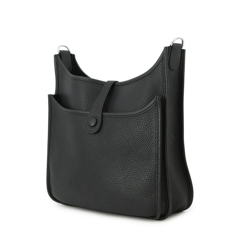 エルメス ショルダーバッグ エブリン3 PM ブラック/シルバー金具 トリヨンクレマンス C刻印 黒