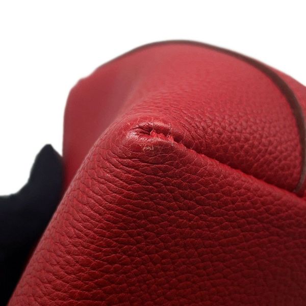 エルメス ショルダーバッグ ベルランゴPM ルージュヴィフ/シルバー金具 トゴ □C刻印