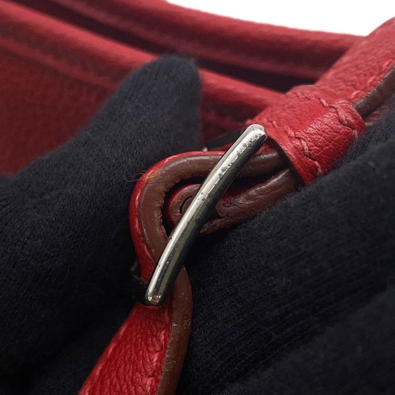エルメス ショルダーバッグ ベルランゴPM ルージュヴィフ/シルバー金具 トゴ □C刻印