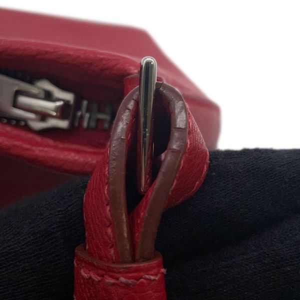 エルメス ショルダーバッグ ベルランゴPM ルージュヴィフ/シルバー金具 トゴ □C刻印