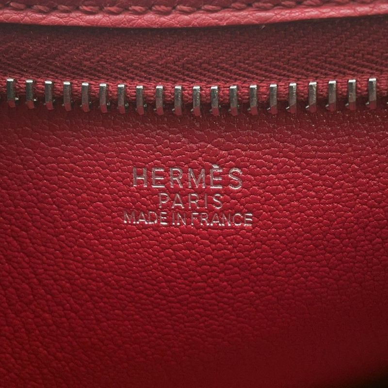 エルメス ショルダーバッグ ベルランゴPM ルージュヴィフ/シルバー金具 トゴ □C刻印
