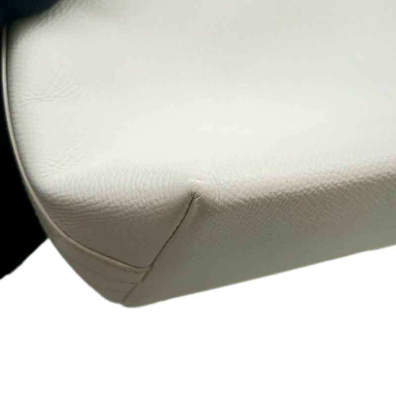 エルメス ショルダーバッグ ベルランゴPM ホワイト/シルバー金具 エプソン □B刻印 HERMES 白