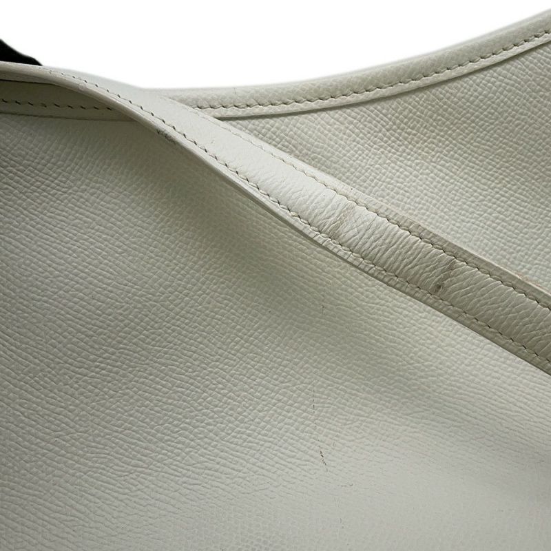 エルメス ショルダーバッグ ベルランゴPM ホワイト/シルバー金具 エプソン □B刻印 HERMES 白