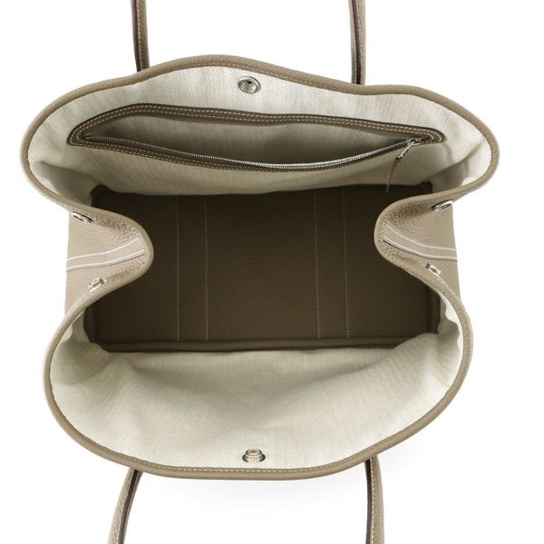 エルメス トートバッグ ガーデンパーティPM エトゥープ/シルバー金具 ネゴンダ W刻印