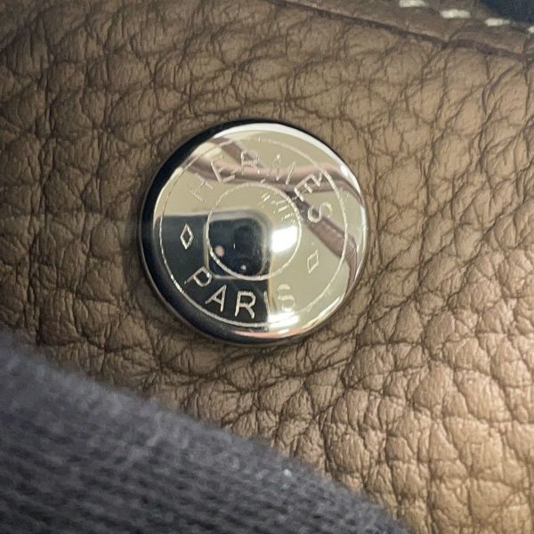 エルメス トートバッグ ガーデンパーティPM エトゥープ/シルバー金具 ネゴンダ W刻印