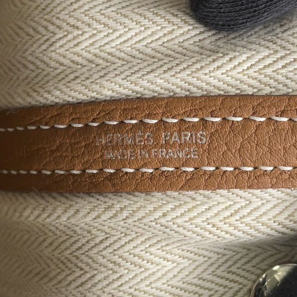 エルメス トートバッグ ガーデンパーティTPM ゴールド/シルバー金具 ネゴンダ W刻印