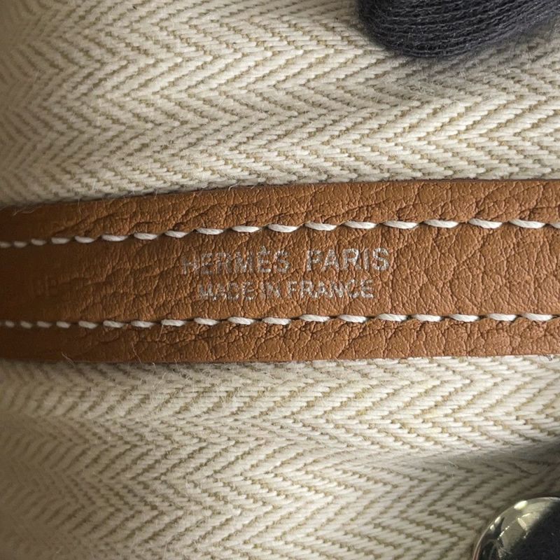 エルメス トートバッグ ガーデンパーティTPM ゴールド/シルバー金具 ネゴンダ W刻印