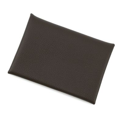 エルメス コインケース カルヴィ デュオ ブラック/シルバー金具