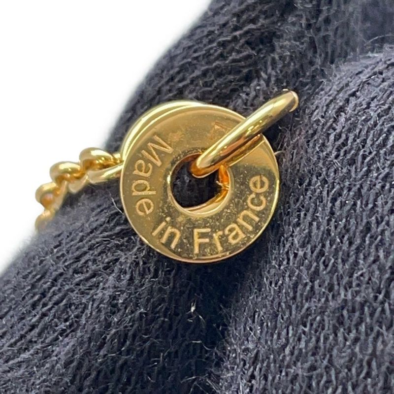 エルメス ネックレス コル H ブラック/ゴールド金具 HERMES アクセサリー 黒