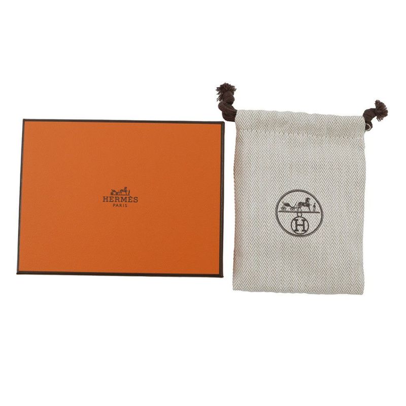 エルメス ネックレス コル H ブラック/ゴールド金具 HERMES アクセサリー 黒