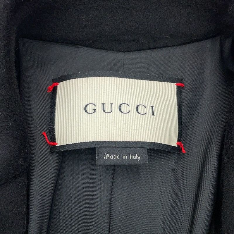 グッチ ロングコート チェスターコート レディースサイズ40 455739 GUCCI アウター 黒