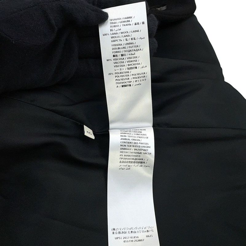 グッチ ロングコート チェスターコート レディースサイズ40 455739 GUCCI アウター 黒