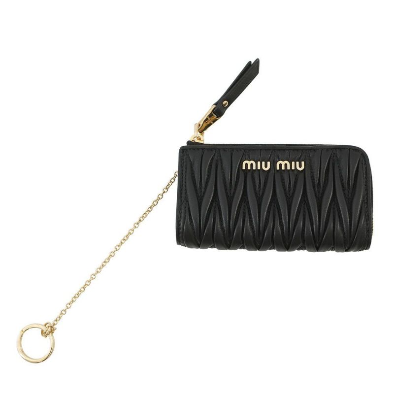 ミュウミュウ コインケース マテラッセ レザー 5PP026 Miu Miu キーケース