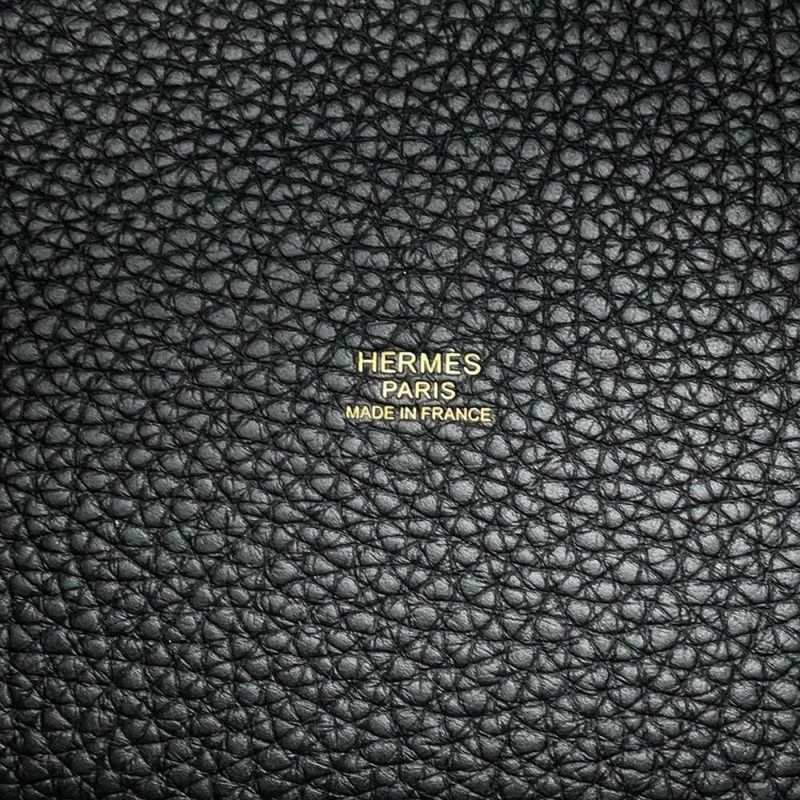 エルメス ハンドバッグ ピコタンロックPM ブラック/ゴールド金具 トリヨンクレマンス W刻印 黒