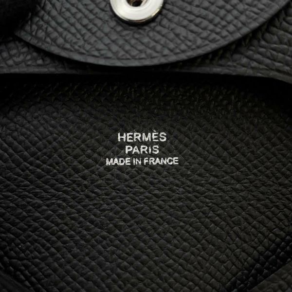 エルメス コインケース バスティア ブラック エプソン U刻印 HERMES 財布 黒