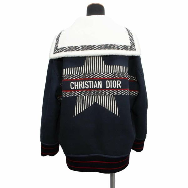 クリスチャン・ディオール ジャケット リバーシブルムートン レディースサイズ38 248C40AL842 Dior