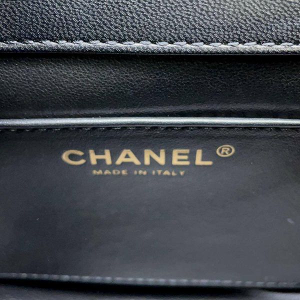 シャネル チェーンショルダーバッグ ミニ マトラッセ ココマーク カーフレザー AS3648 CHANEL バッグ 黒