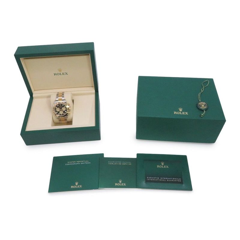 ロレックス コスモグラフ デイトナ 126503G ROLEX 腕時計 黒/ゴールデン文字盤 8Pダイヤ