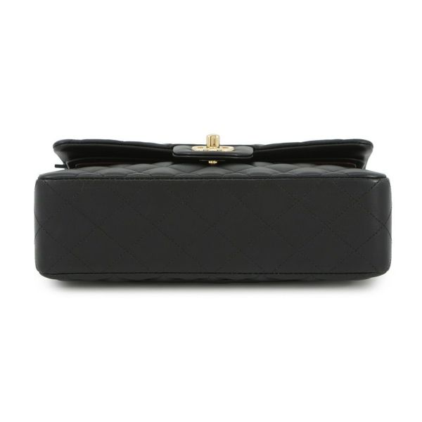 シャネル チェーンショルダーバッグ マトラッセ23 ココマーク ダブルチェーン ラムスキン A01113 CHANEL 黒