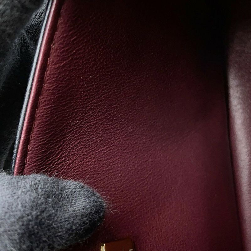 シャネル チェーンショルダーバッグ マトラッセ23 ココマーク ダブルチェーン ラムスキン A01113 CHANEL 黒