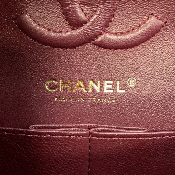 シャネル チェーンショルダーバッグ マトラッセ23 ココマーク ダブルチェーン ラムスキン A01113 CHANEL 黒