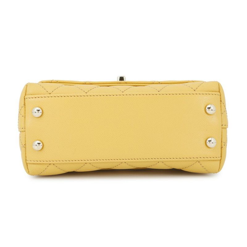 シャネル ハンドバッグ ココマーク ココハンドル マトラッセ ミニ キャビアスキン リザード AS2215 CHANEL 2way