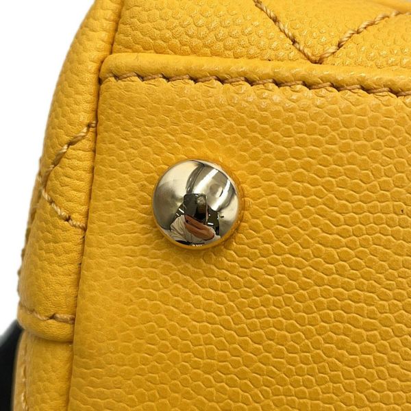 シャネル ハンドバッグ ココマーク ココハンドル マトラッセ ミニ キャビアスキン リザード AS2215 CHANEL 2way