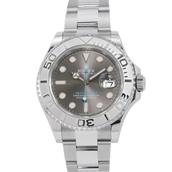 ロレックス ヨットマスター ロレジウム SS/プラチナ ランダムシリアル ルーレット 126622 ROLEX 腕時計 スレート文字盤