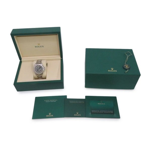 ロレックス ヨットマスター ロレジウム SS/プラチナ ランダムシリアル ルーレット 126622 ROLEX 腕時計 スレート文字盤